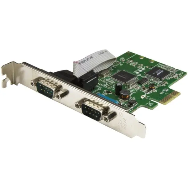 StarTech.com PCI Express Serial Card â€" 2 port â€" Dual Channel 16C1050 UART â€" Serial Port PCIe Card â€" Serial Expansion Card