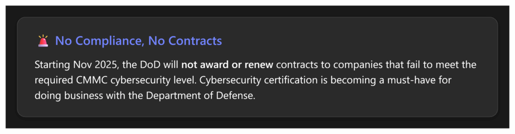 CMMC Is Now Official – What It Means for DoD Contractors (Non-Technical) 1 image 7