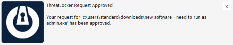 ThreatLocker End User Guide: How to Request Access or Elevation 8 13