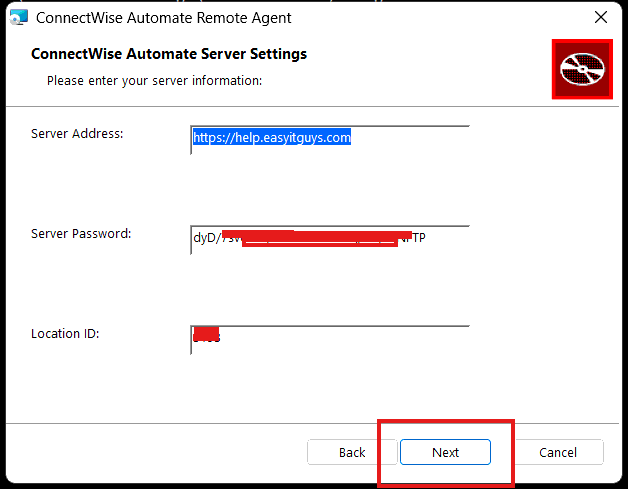 EasyITGuys Agent Installation Guide for Windows 10 10. INSTALL Dont change settings click