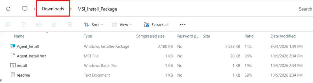 EasyITGuys Agent Installation Guide for Windows 14 14. Cleanup Click downloads folder or go to downloads folder