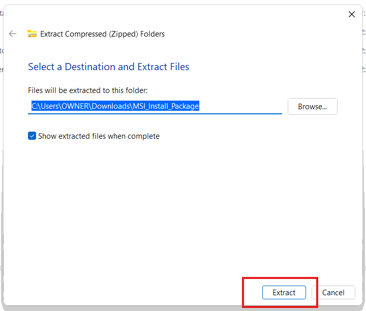 EasyITGuys Agent Installation Guide for Windows 4 4. EXTRACT Click next to finish