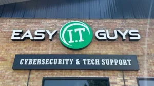 EasyITGuys - External Building Sign at St Croix Falls Service Center Location